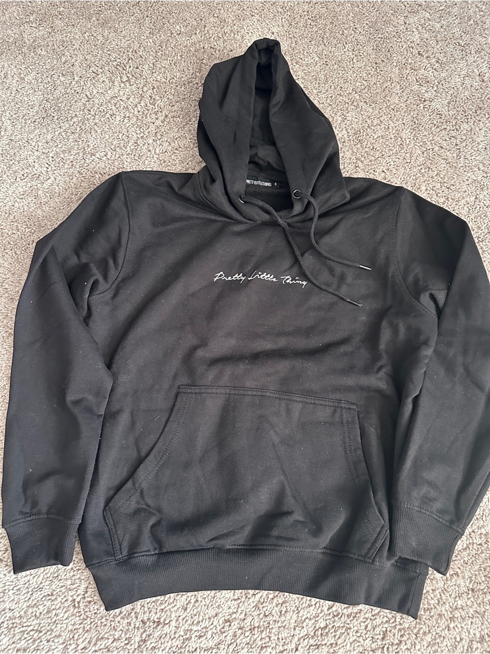 PrettyLittleThing women’s black hoodie SM - Picture 1 of 3